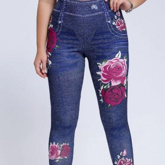 High Stretch Floral Legging - Picture 5 of 5